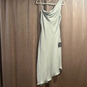 Lulu's Asymmetrical Mint Dress
